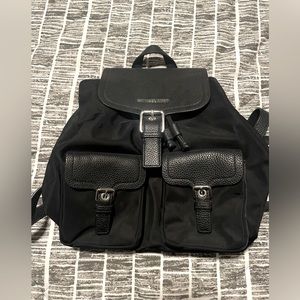 Michael Kors Black Drawstring Backpack
